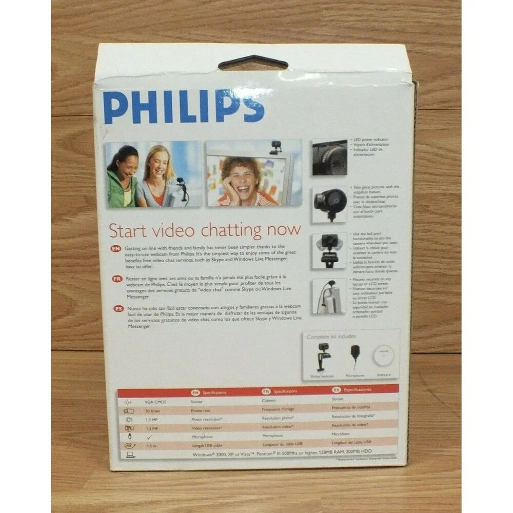 Philips (SPC230NC) 1.3mp Video & Photo Webcam (IN BOX)